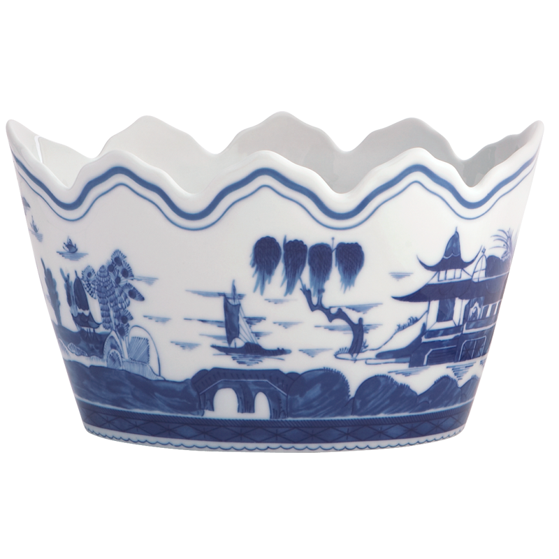 Mottahedeh Blue Canton Monteith Cachepot