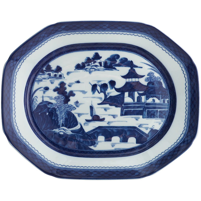 Mottahedeh Blue Canton Octagonal Platter