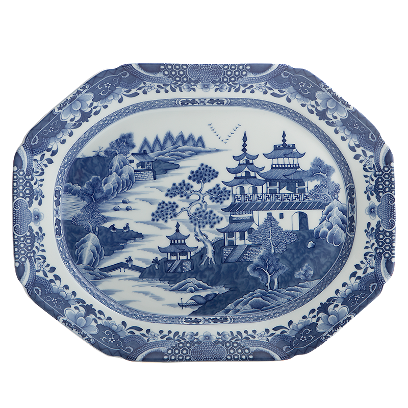 Mottahedeh Blue Canton Platter - Med.