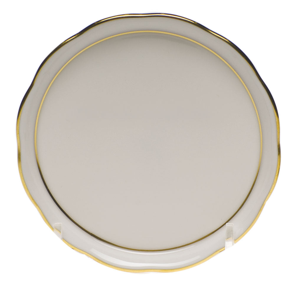 Herend Golden Edge Coaster 4"d