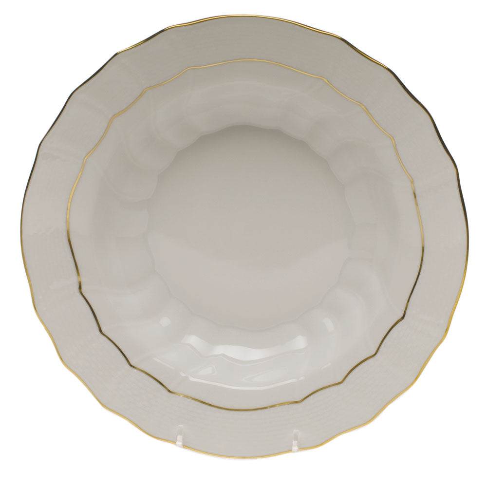 Herend Golden Edge Rim Soup 9.5"d