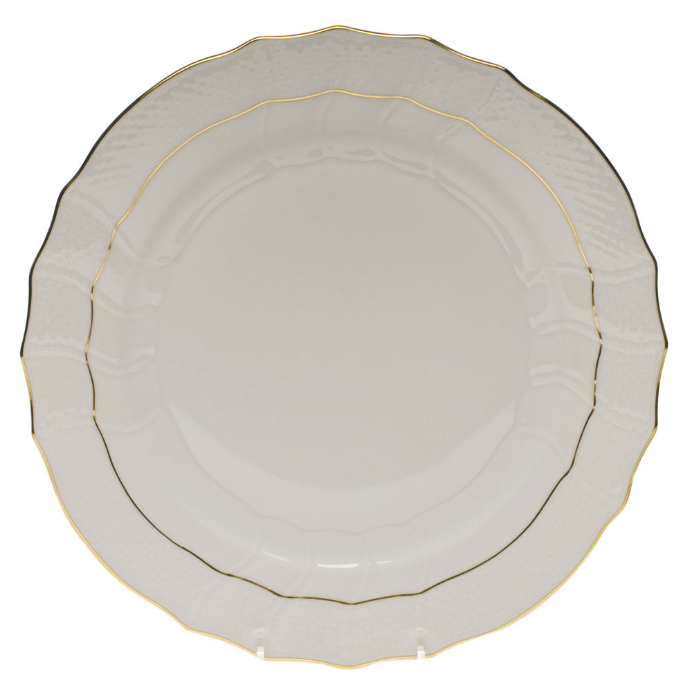 Herend Golden Edge Dinner Plate 10.5"d