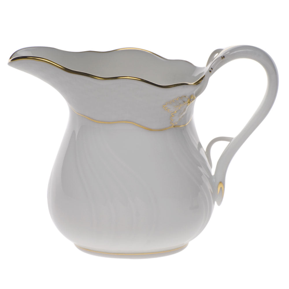 Herend Golden Edge Creamer (6 Oz) 3.5"h
