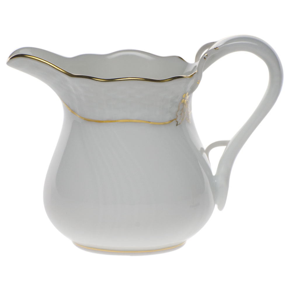 Herend Golden Edge Creamer (4 Oz) 3.25"h
