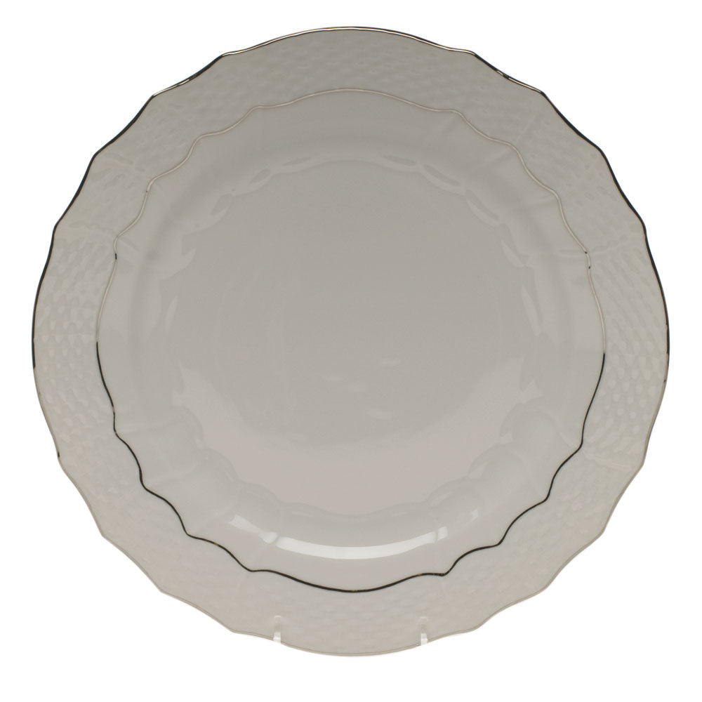 Herend Platinum Edge Service Plate 11"d