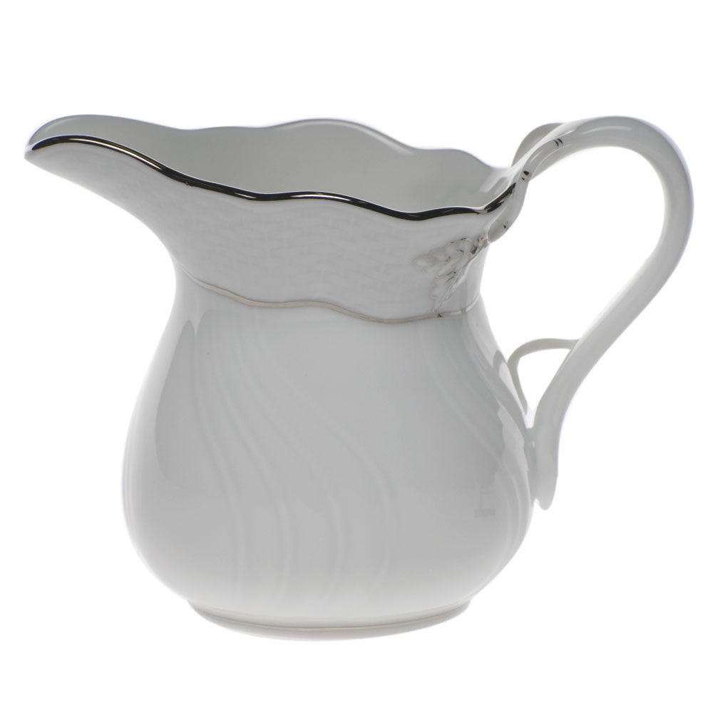 Herend Platinum Edge Creamer (6 Oz) 3.5"h