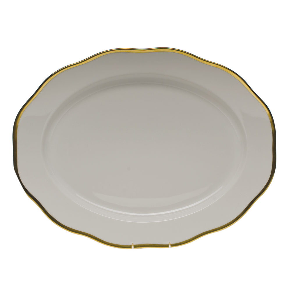 Herend Gwendolyn Turkey Platter 18.5"l X 14"w
