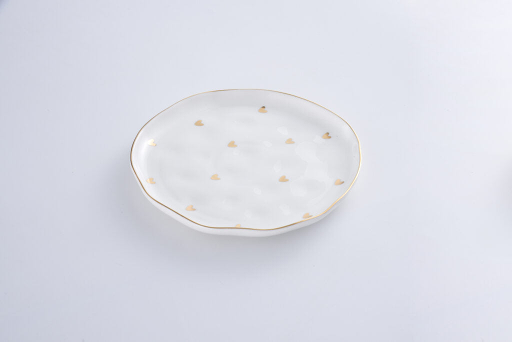 Pampa Bay Heart Dessert Plate