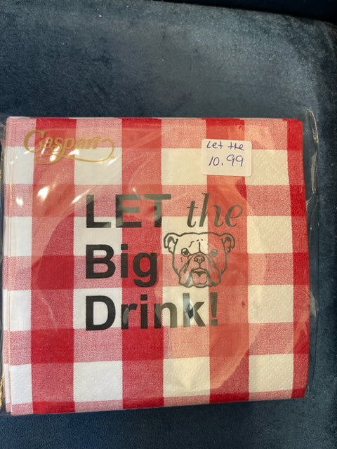 Let The Big Dawg Drink Cocktail Napkins