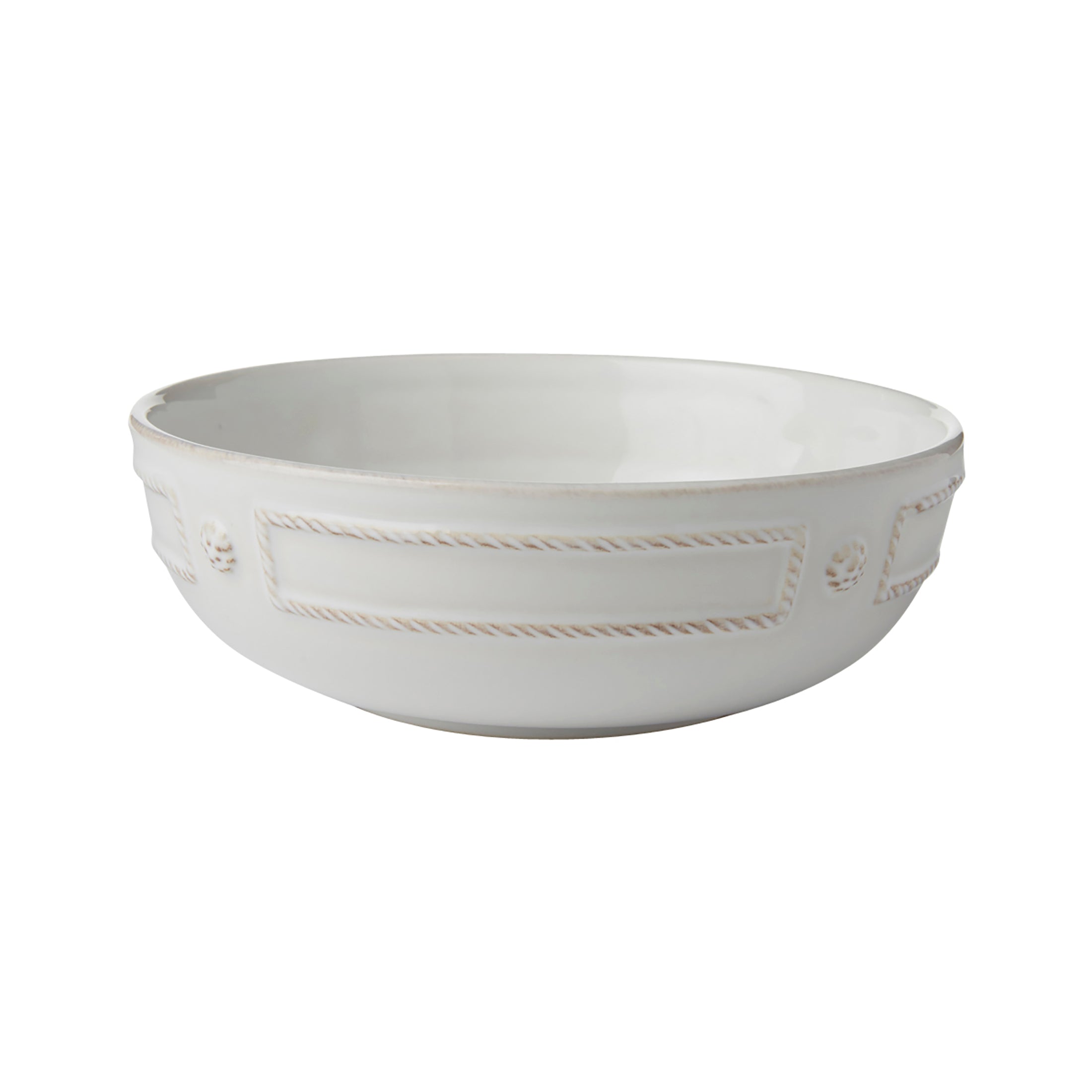 Berry & Thread French Panel Whitewash Coupe Pasta Bowl