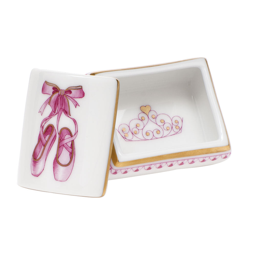Herend Jh-32 Ballerina Box 1.75"l
