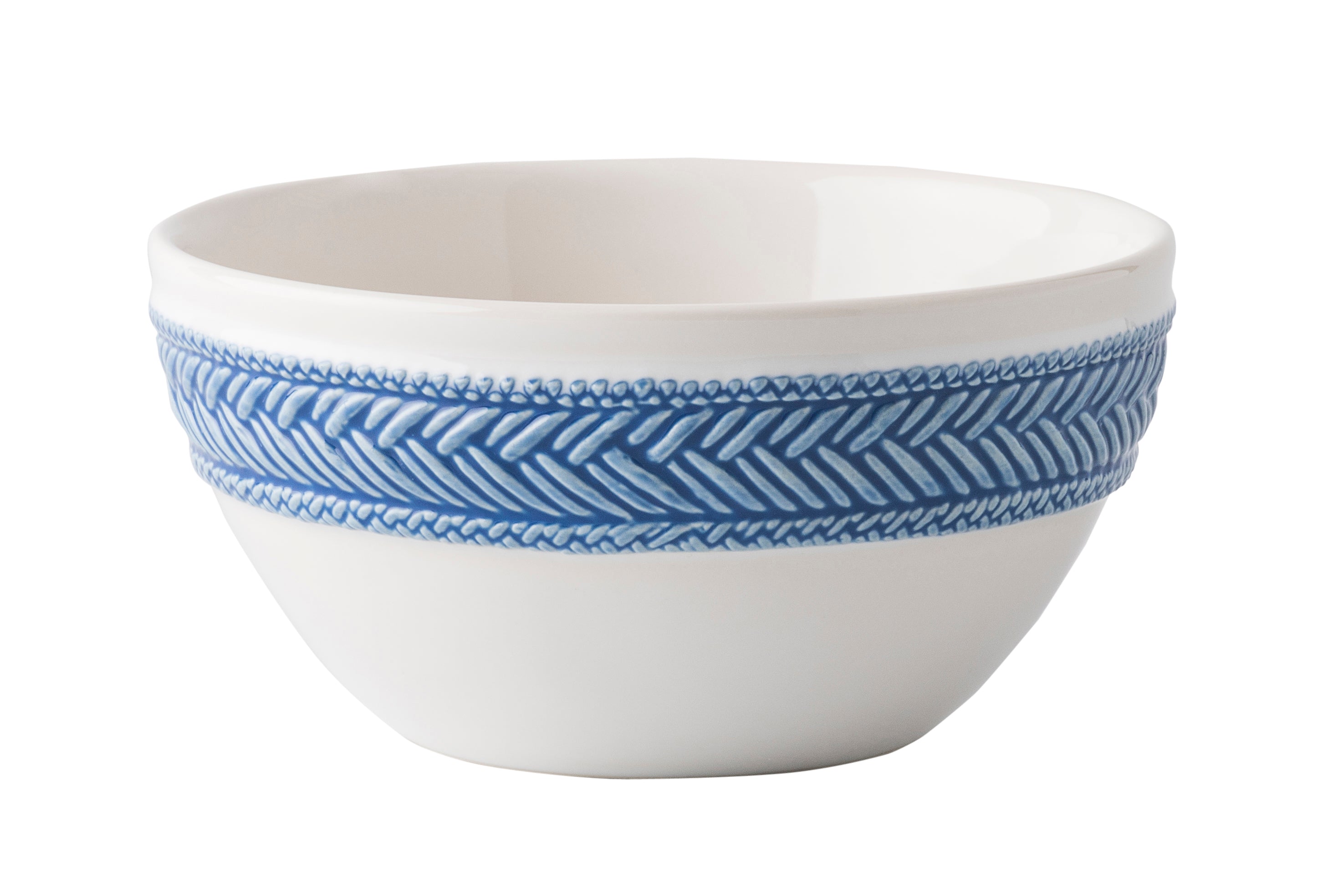 Juliska Le Panier White/Delft Cereal/Ice Cream Bowl