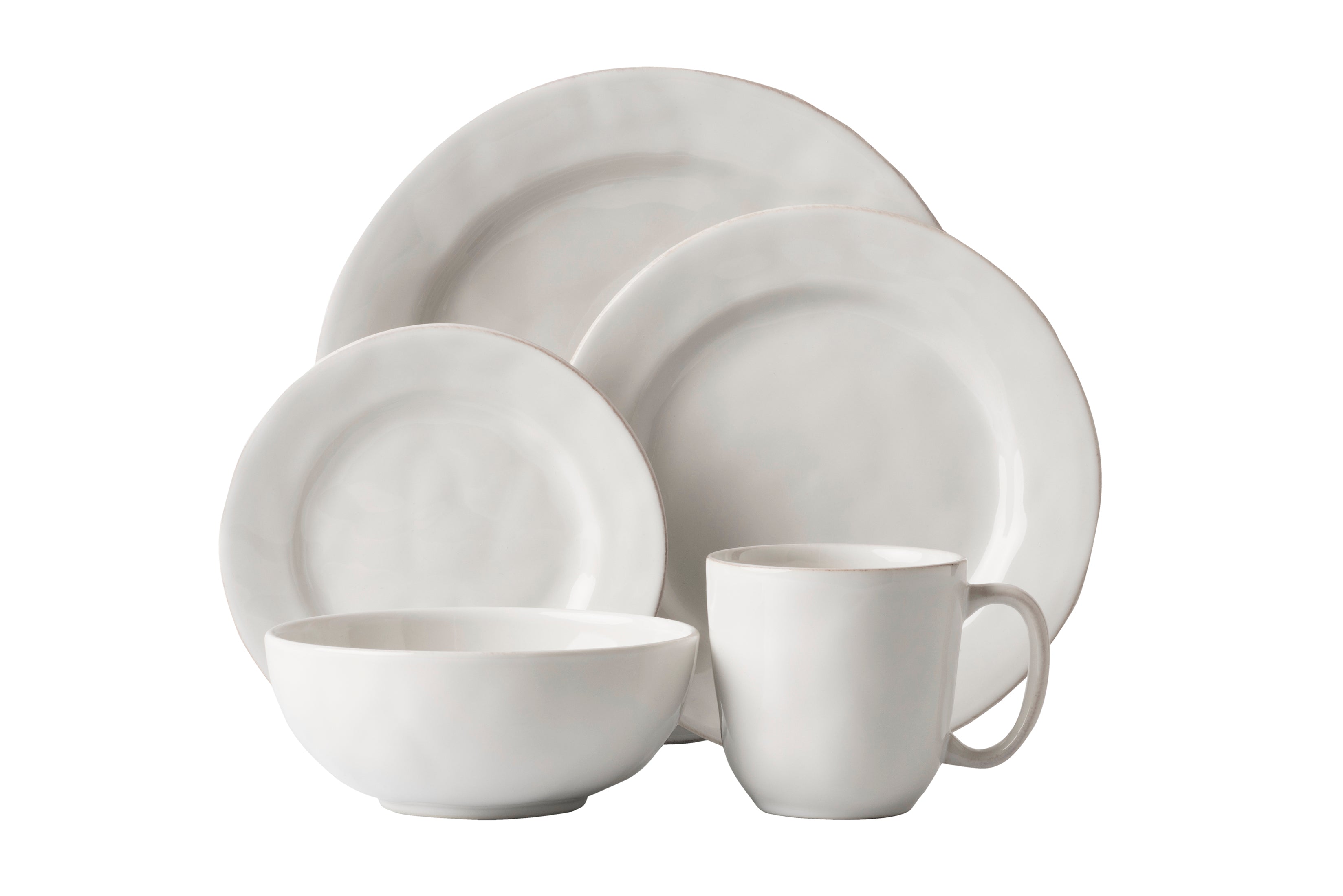 Juliska Puro Whitewash 5pc Place Setting (KS01/10, KS02/10, KS03/10, KS07/10, KS46/10)