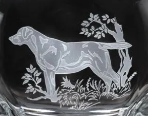 Labrador Double Old Fashioned Glasses set/4