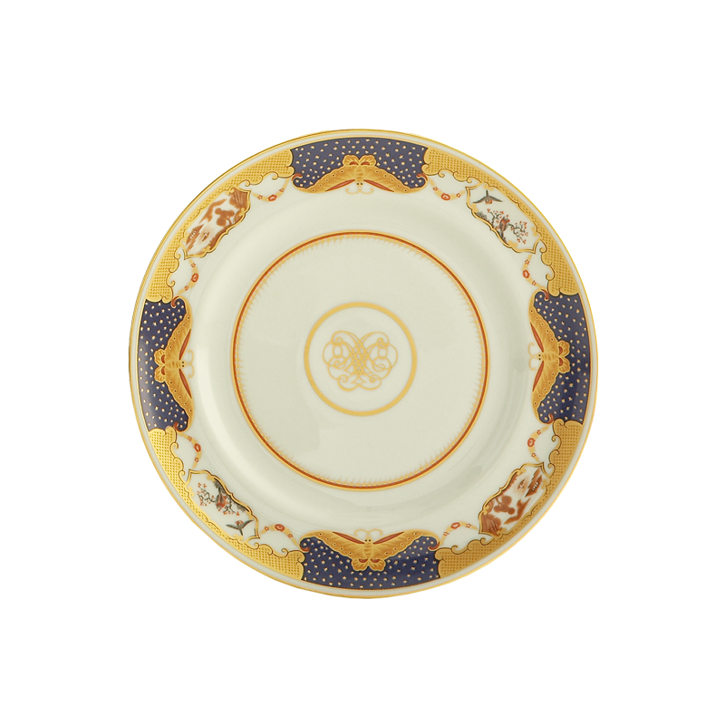 Mottahedeh Golden Butterfly Bread & Butter Plate