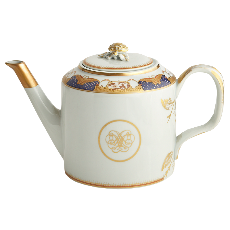 Mottahedeh Golden Butterfly Teapot
