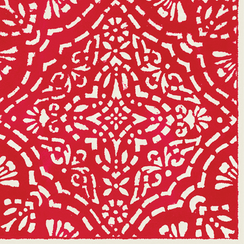 Annika Red Cocktail Napkins