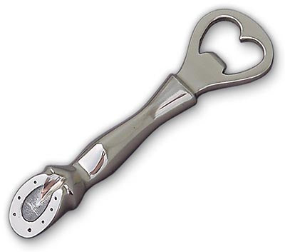 Hoof Bottle Opener - Silverplate