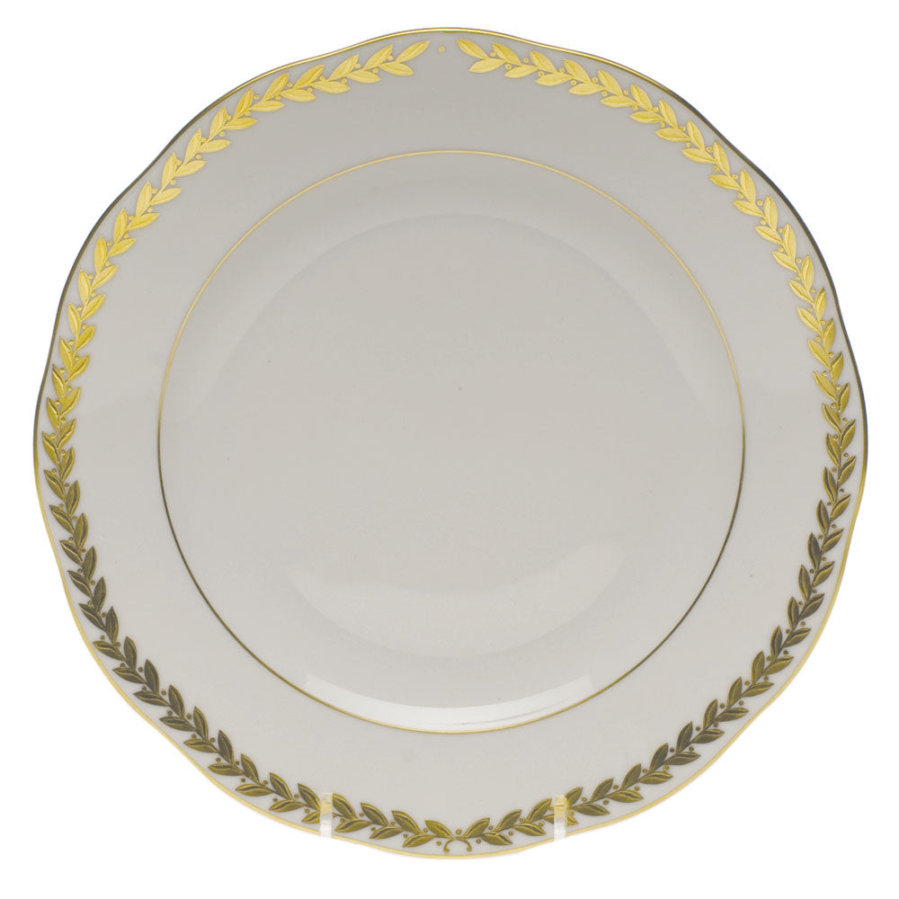 Herend Golden Laurel Dessert Plate 9"d