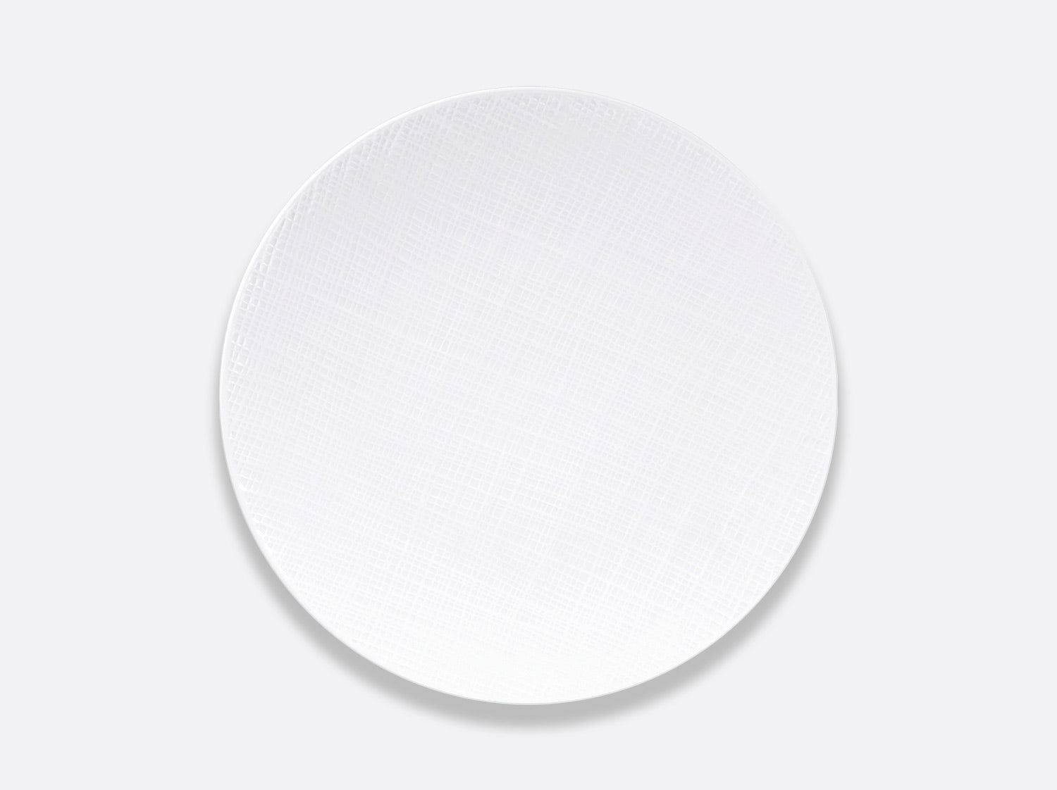 Organza White Coupe Salad Plate