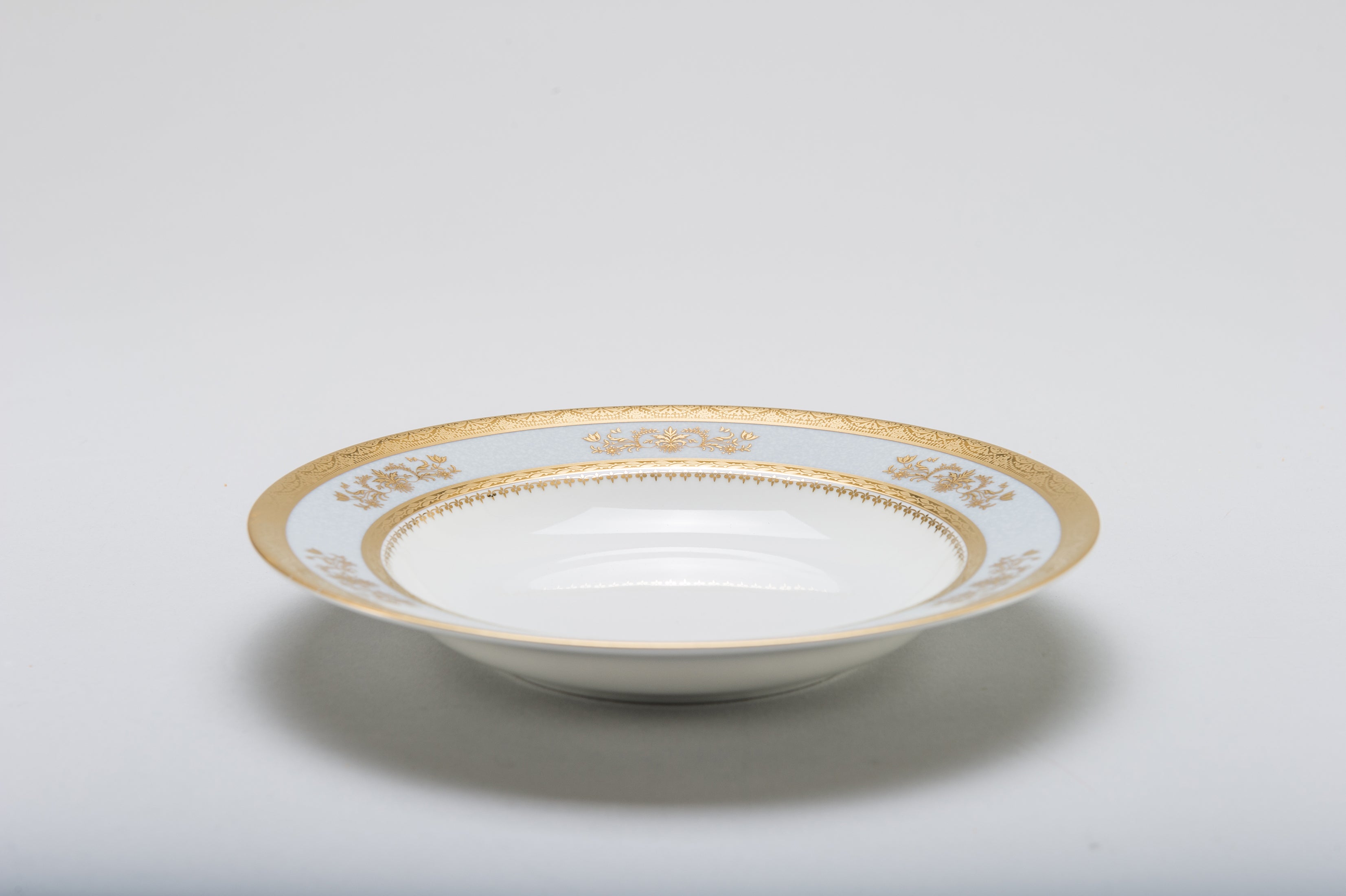 Deshoulieres Orsay Powder Blue Rim Soup Plate