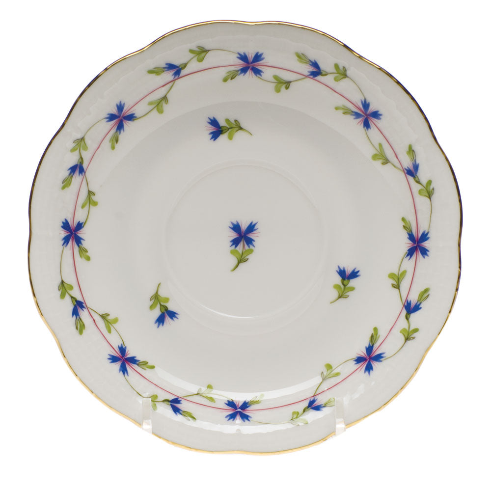 Herend Blue Garland Tea Saucer 6"d
