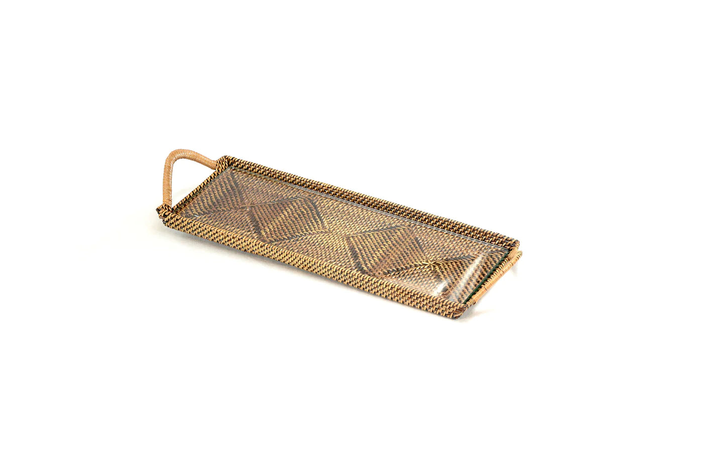 Rectangular Tray with Glass, Small
