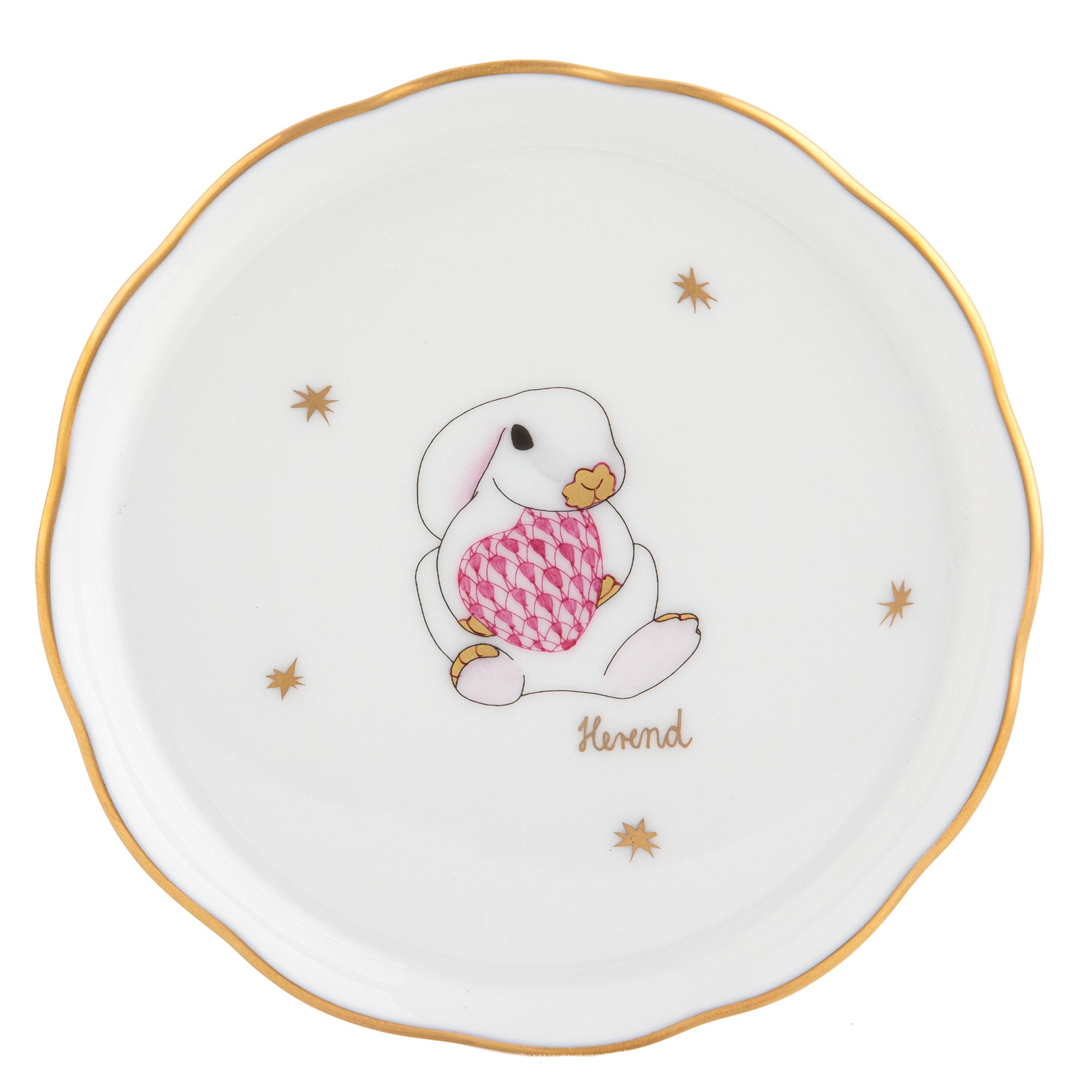 Pink Bunny Coaster 4"d