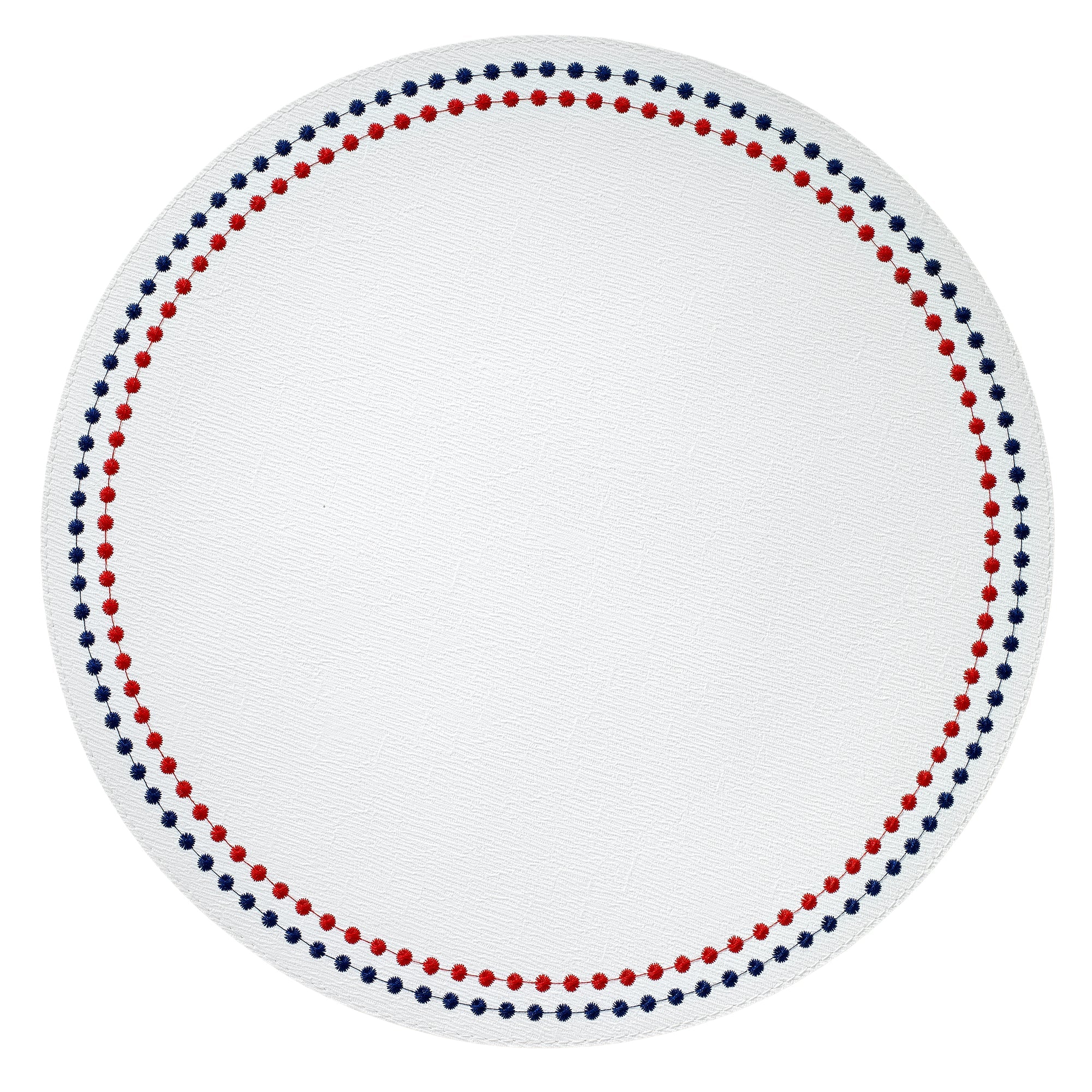 Pearls Placemats Red Blue Set of 4
