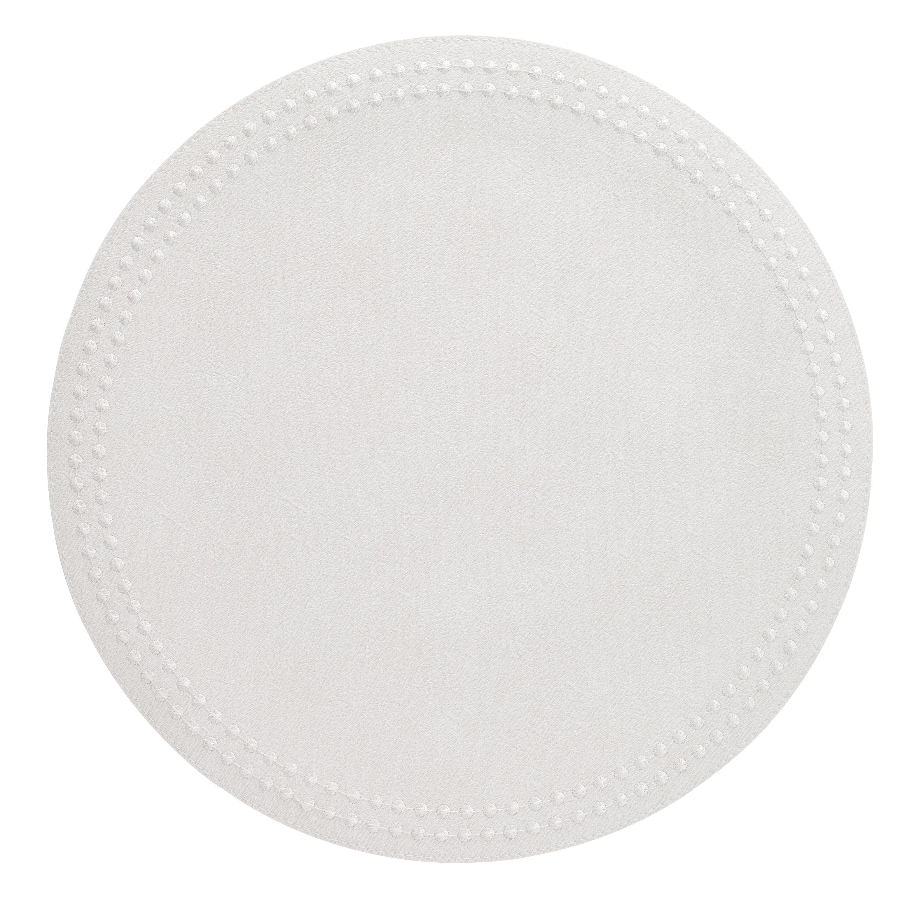 Pearls Antique White with White Placemats set/4
