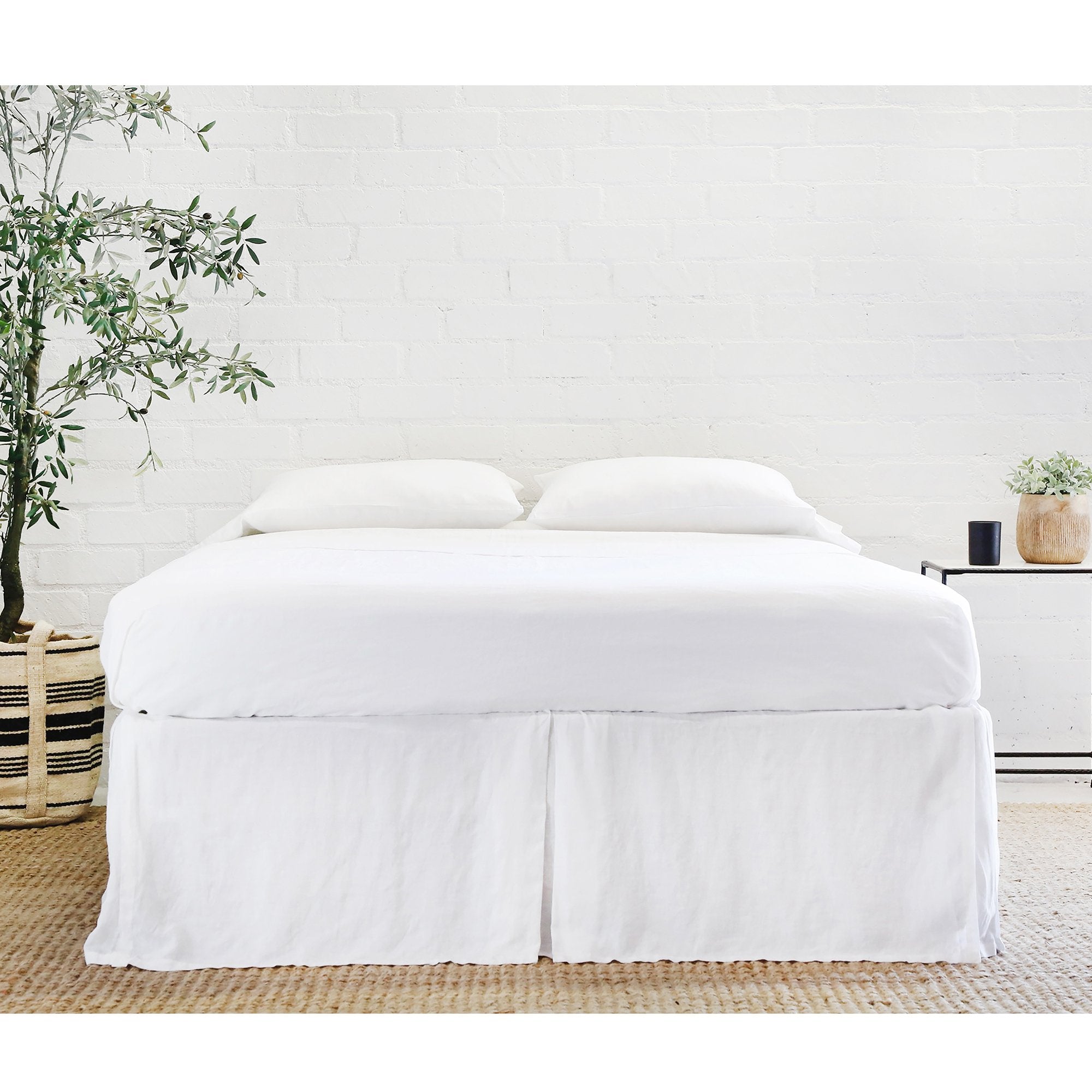 Bedskirt Pleated Linen