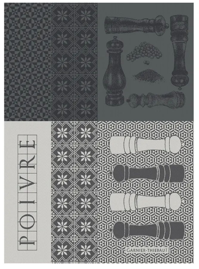 Poivrieres Noir Kitchen Towel