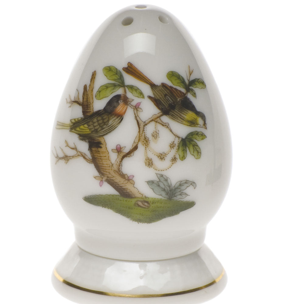 Herend Rothschild Bird Salt Shaker Multi Hole 2.5"h