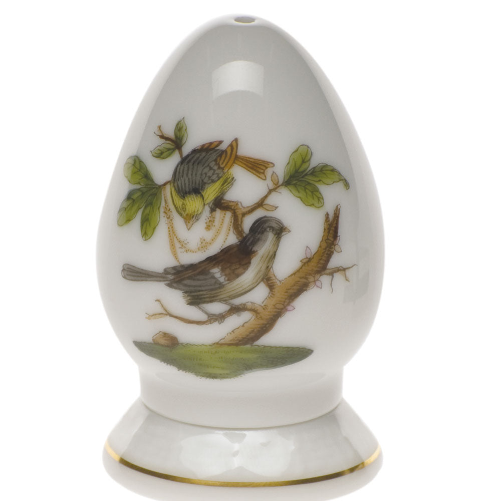 Herend Rothschild Bird Pepper Shaker Single Hole 2.5"h