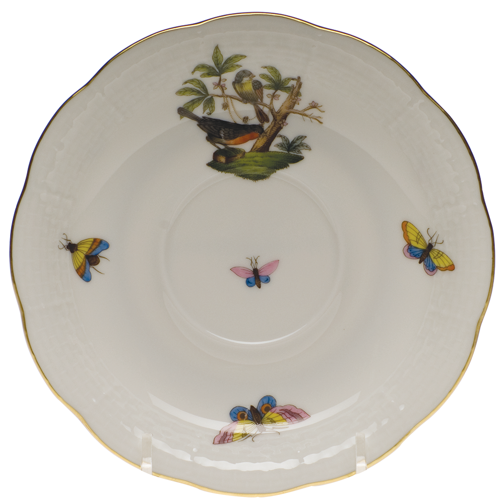 Rothschild Bird Tea Saucer - Motif 02 6"d