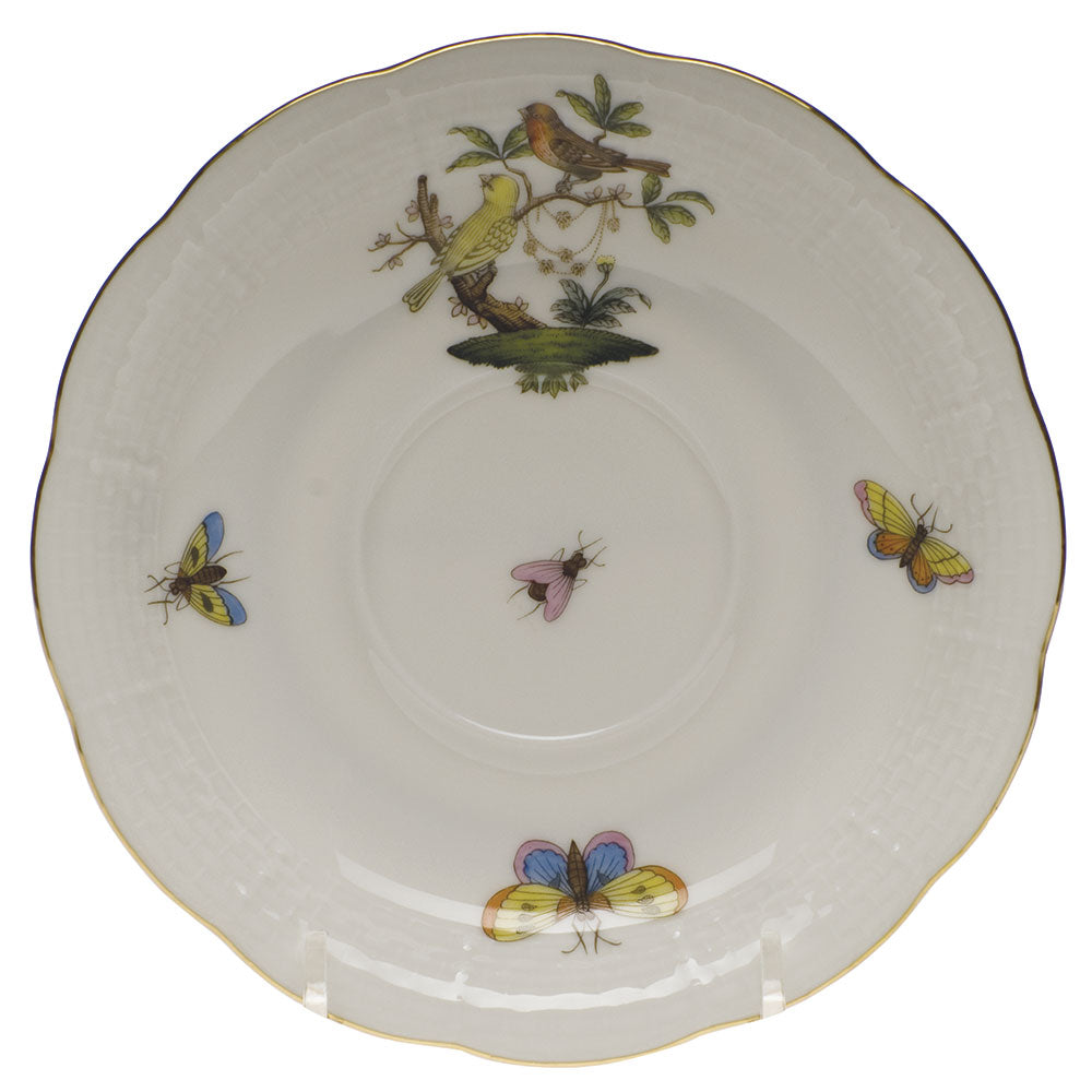 Herend Rothschild Bird Tea Saucer - Motif 06 6"d