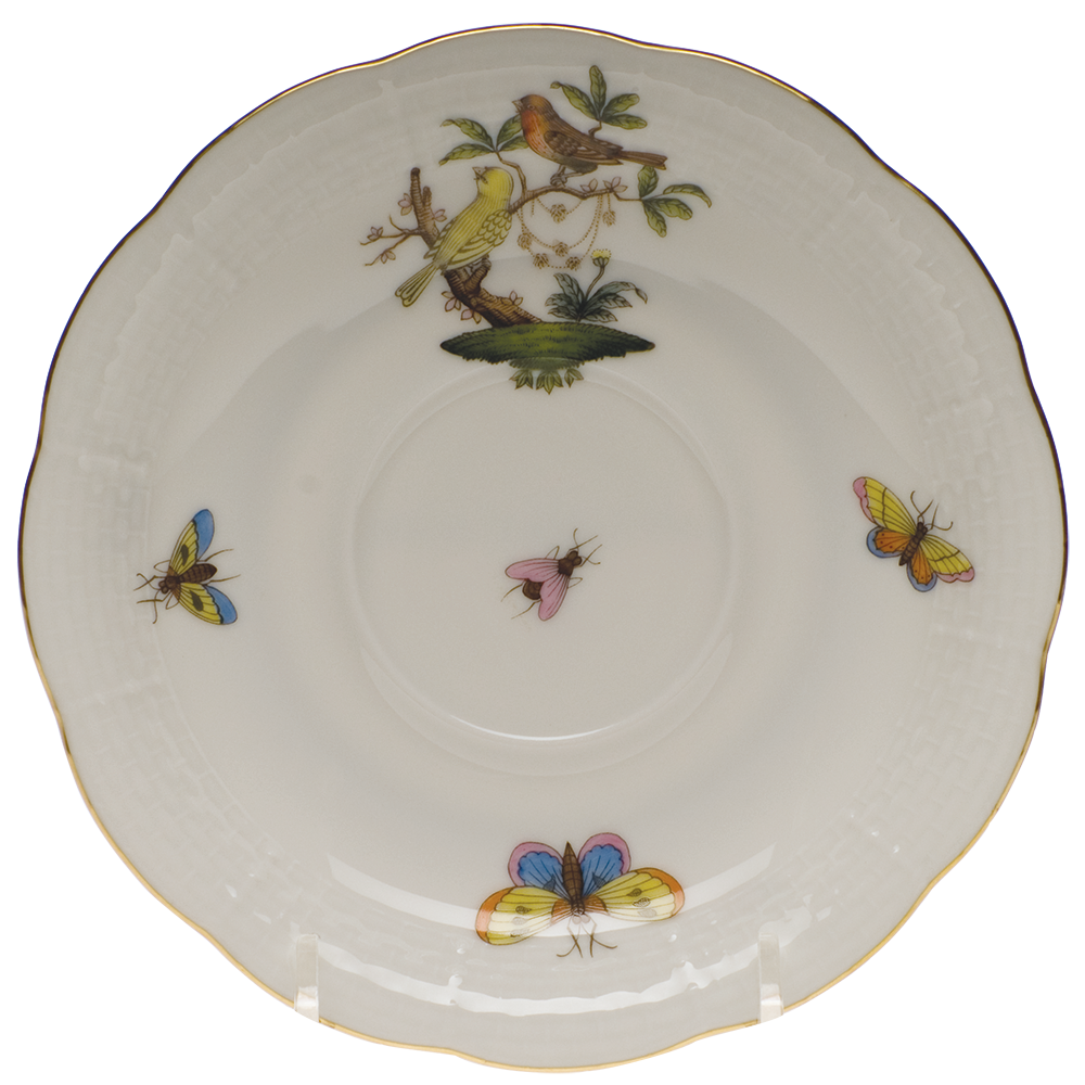 Rothschild Bird Tea Saucer - Motif 06 6"d