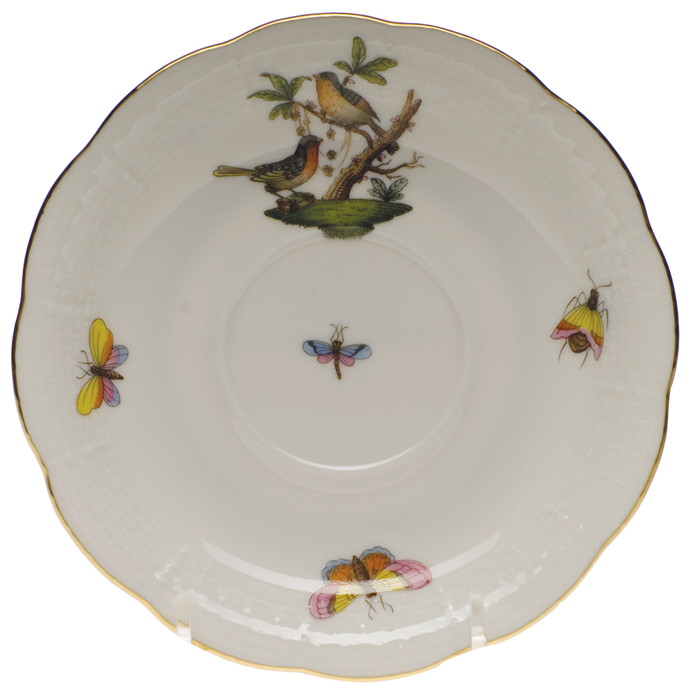 Rothschild Bird Tea Saucer - Motif 08 6"d