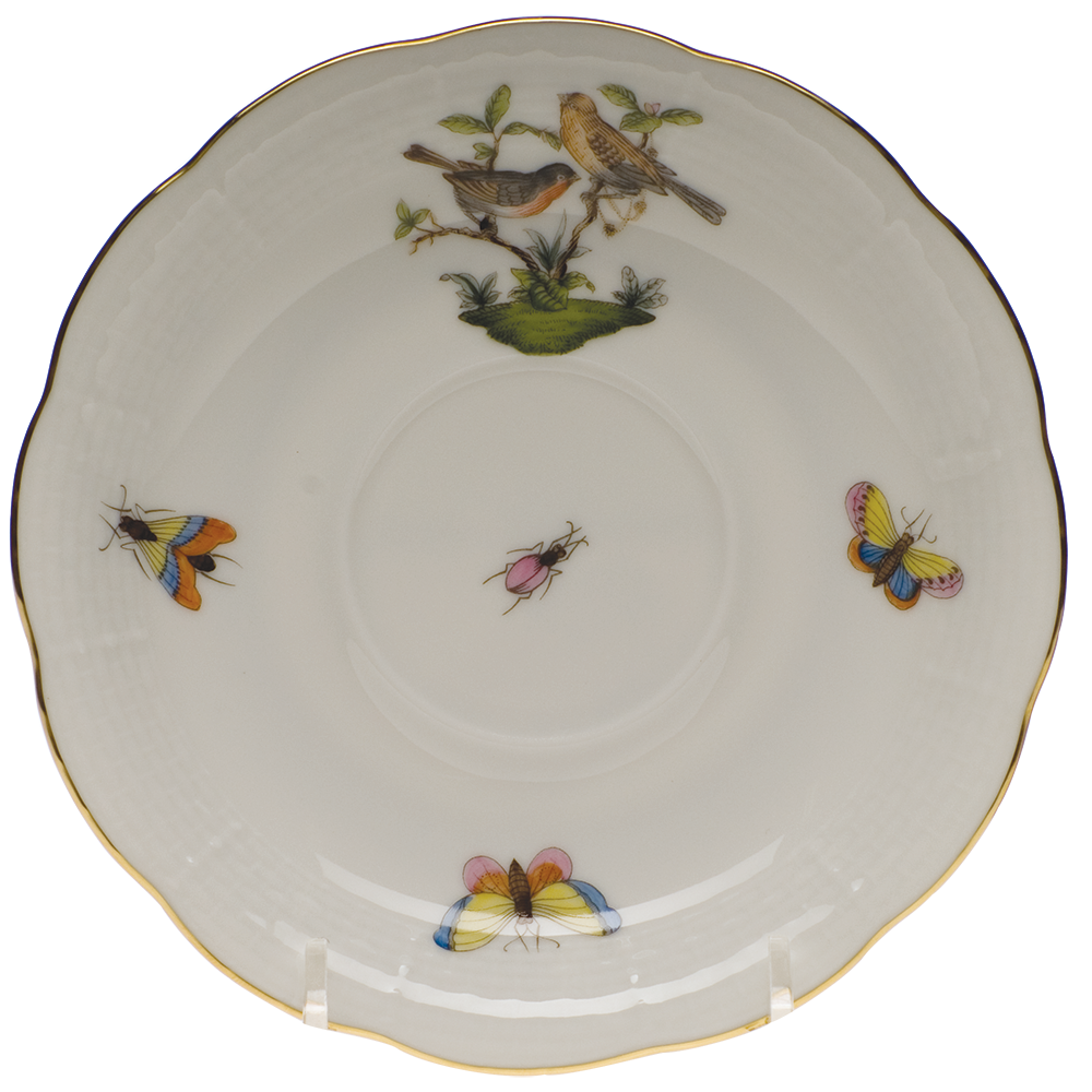 Rothschild Bird Tea Saucer - Motif 09 6"d