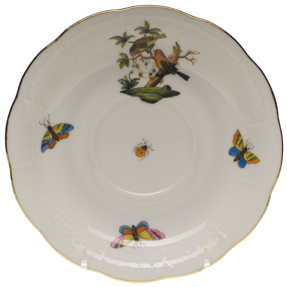 Rothschild Bird Tea Saucer - Motif 10 6"d