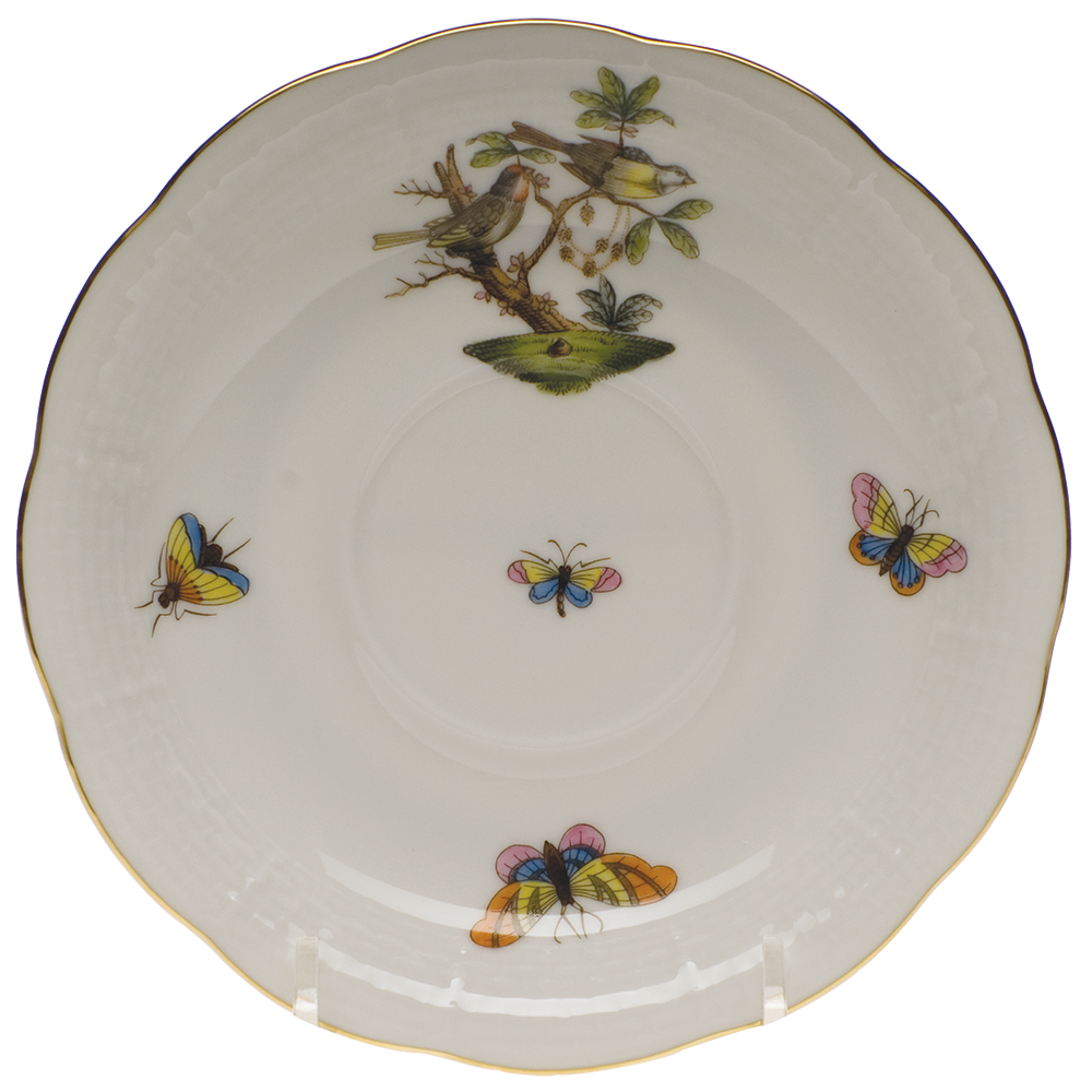 Rothschild Bird Tea Saucer - Motif 11 6"d