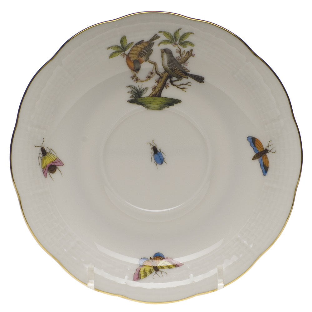 Herend Rothschild Bird Tea Saucer - Motif 12 6"d