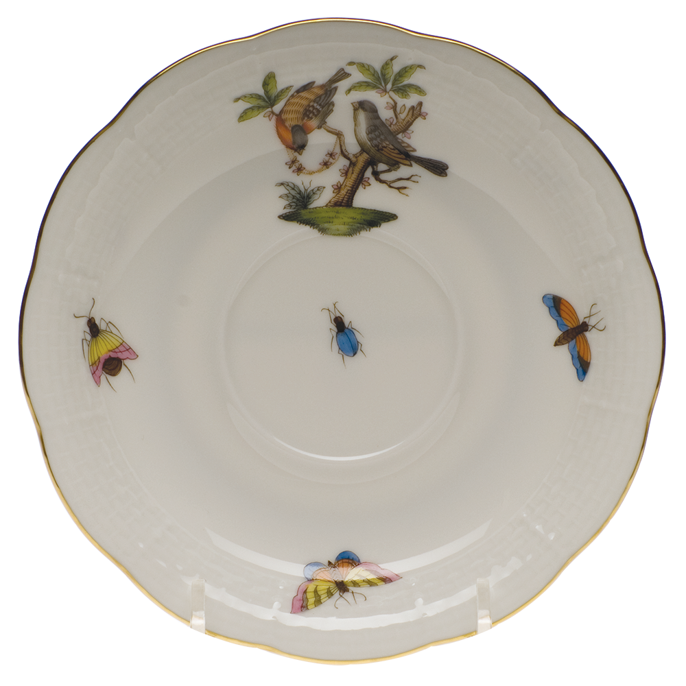 Rothschild Bird Tea Saucer - Motif 12 6"d