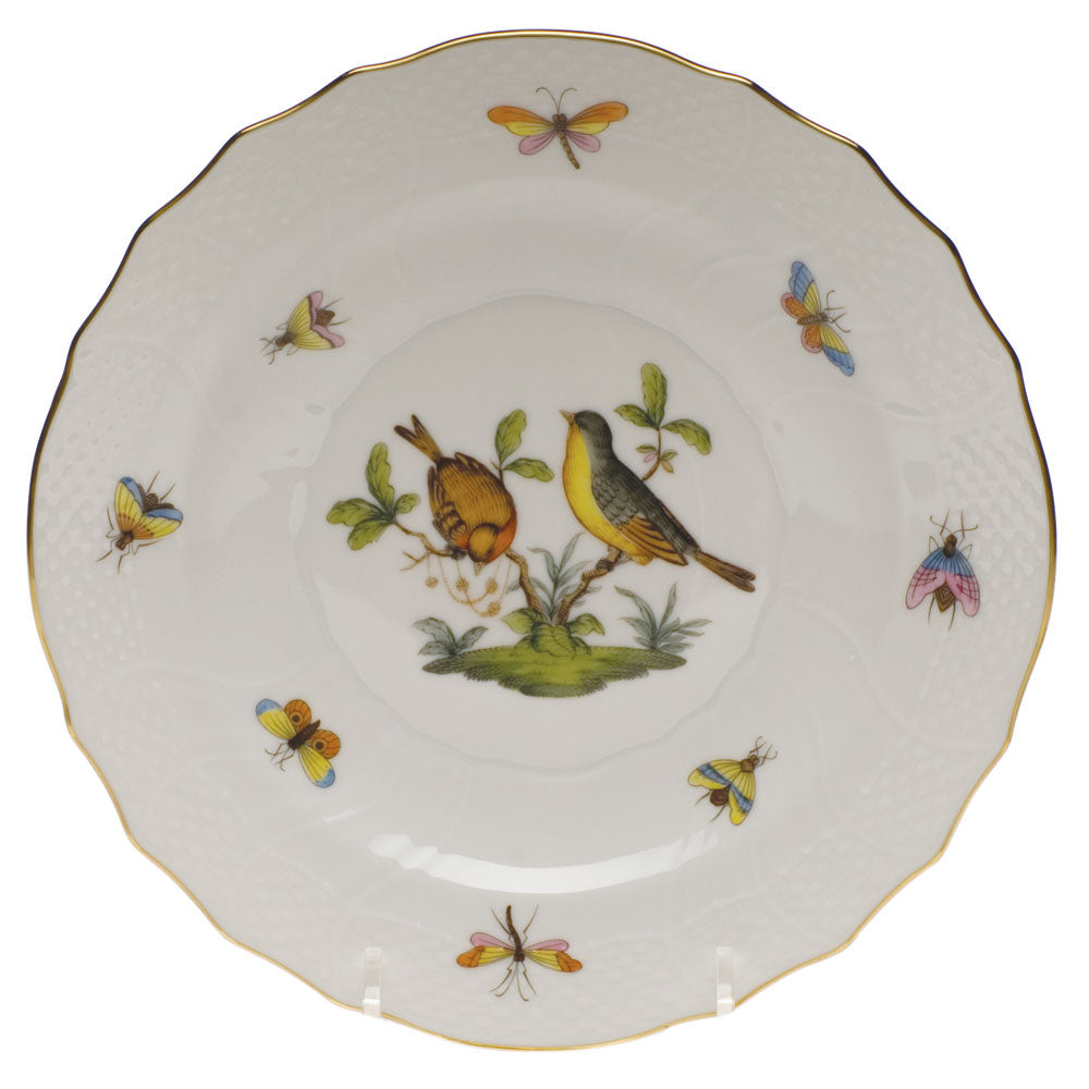 Herend Rothschild Bird Salad Plate - Motif 07 7.5"d