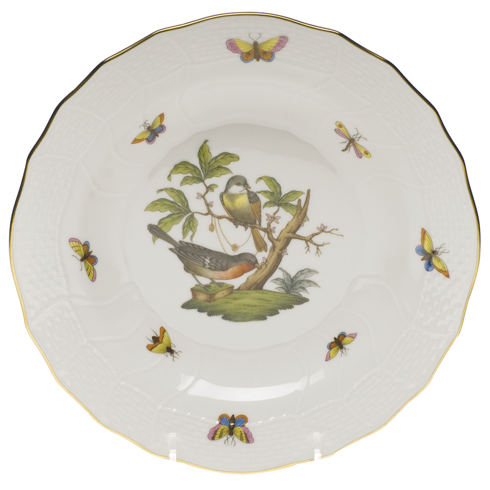 Rothschild Bird Dessert Plate - Motif 02 8.25"d