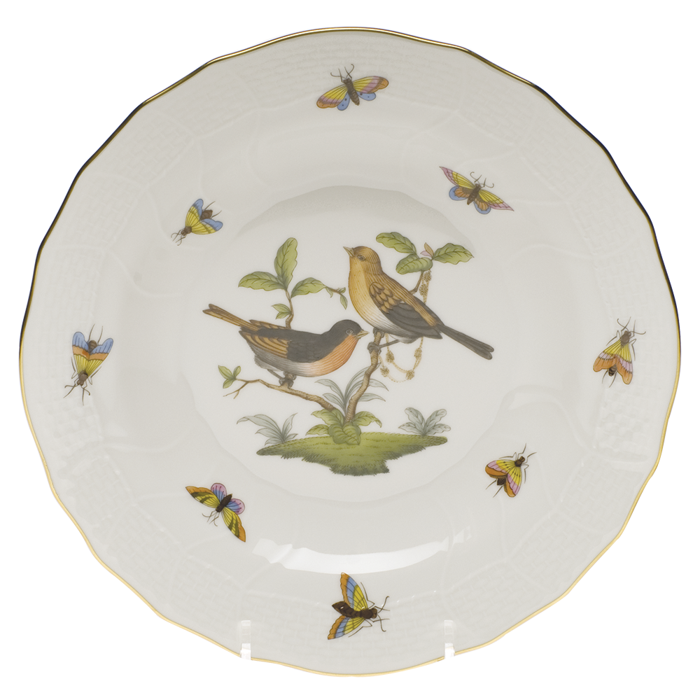 Rothschild Bird Dessert Plate - Motif 09 8.25"d