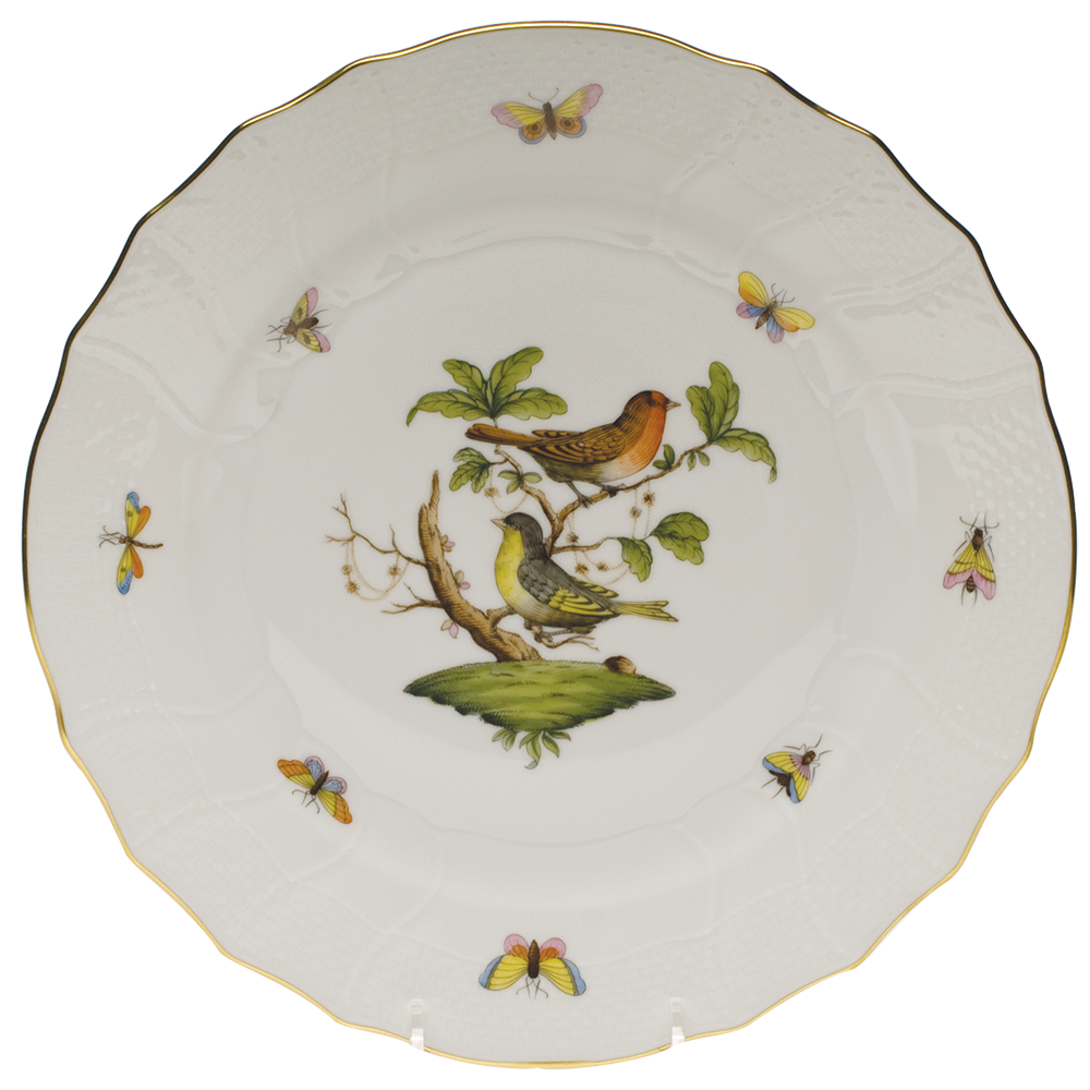 Rothschild Bird Dinner Plate - Motif 03 10.5"d