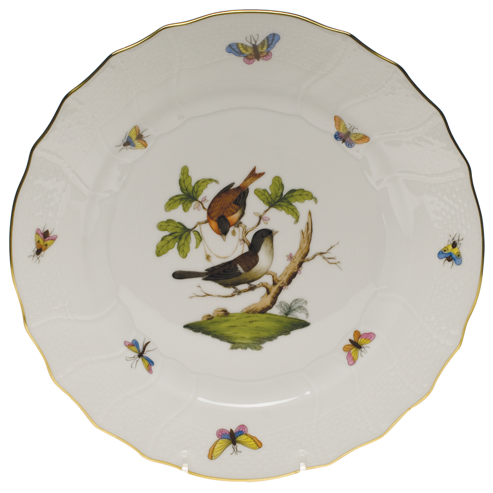 Rothschild Bird Dinner Plate - Motif 04 10.5"d