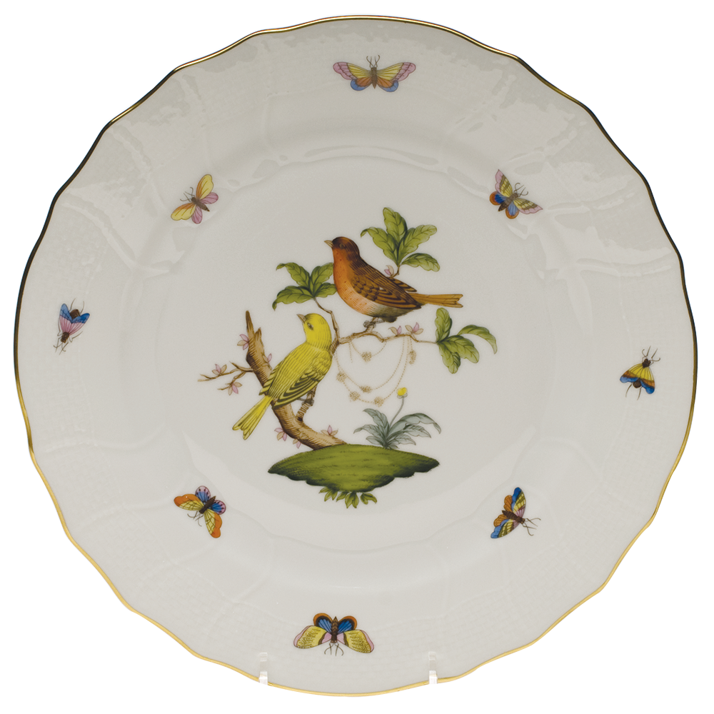 Rothschild Bird Dinner Plate - Motif 06 10.5"d