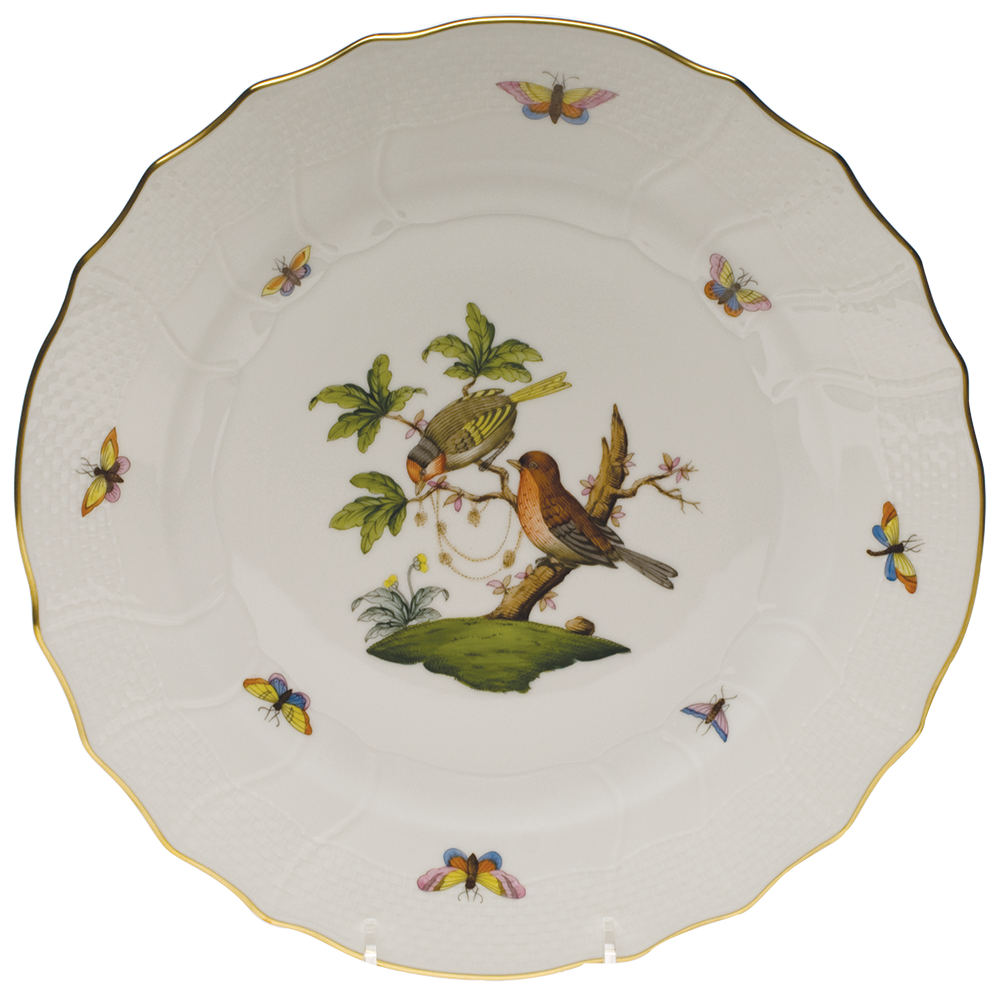 Rothschild Bird Dinner Plate - Motif 10 10.5"d